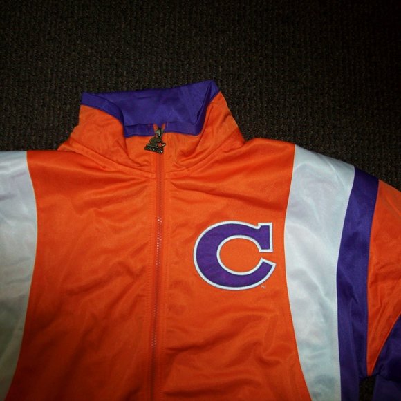 CLEMSON TIGERS NCAA STARTER Full Zip TRACK Jacket with Sewn C Logo M L XL 2X - Picture 6 of 13